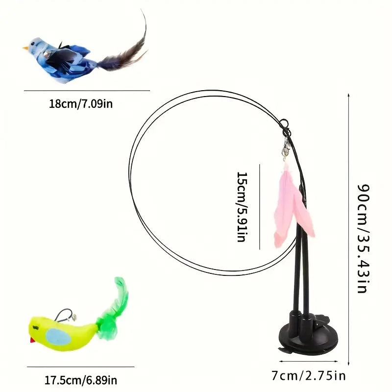 PurrChase™ Interactive Cat Sucker Teaser Toy