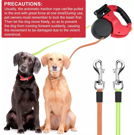 DualPaws™ Auto Double Dog Leash