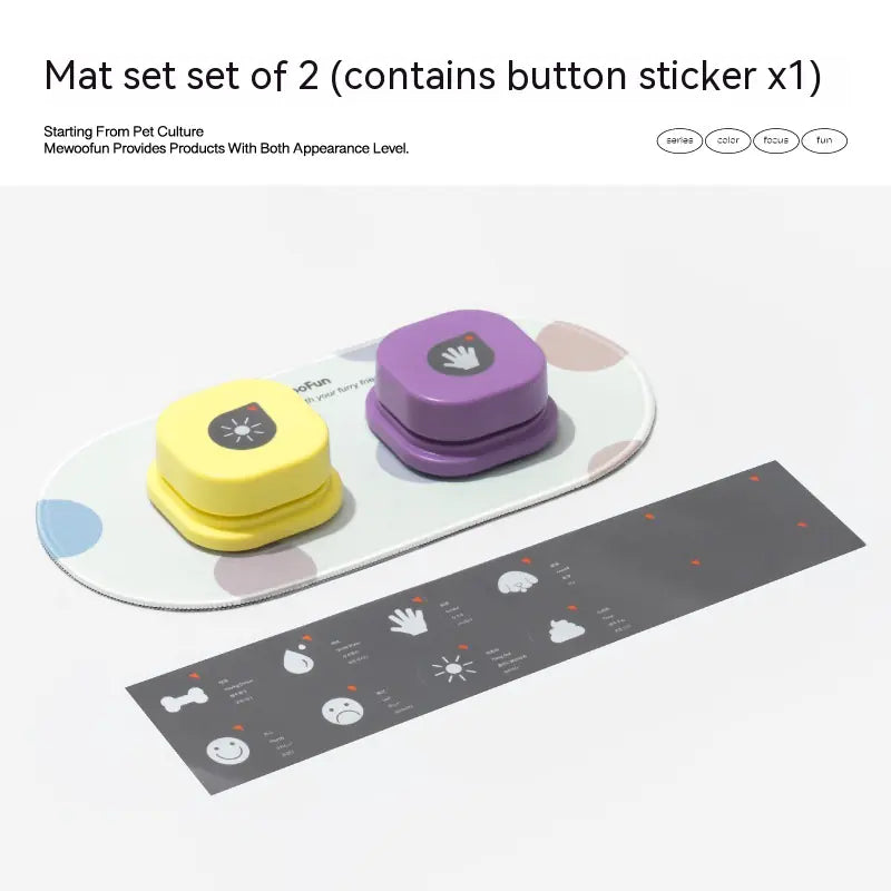 4 Colors Recordable Pet Communication Button Toy