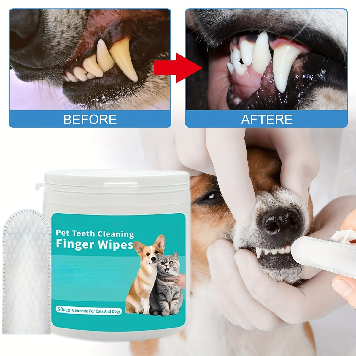 PawFresh™ Pet Cleaning Gloves & Wipes