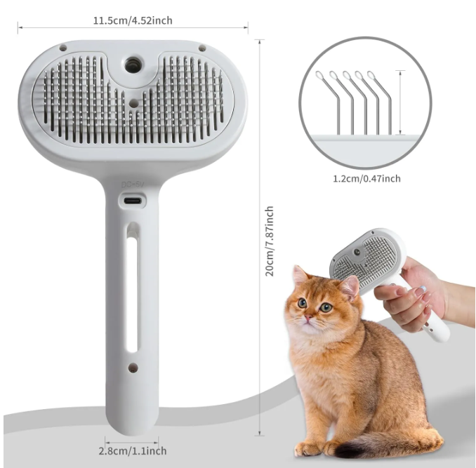 FurMist™ Pet Hair Spray Brush